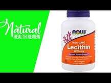 Now Foods, Non-GMO Lecithin 1200 mg, Соєвий лецитин, 100 капсул